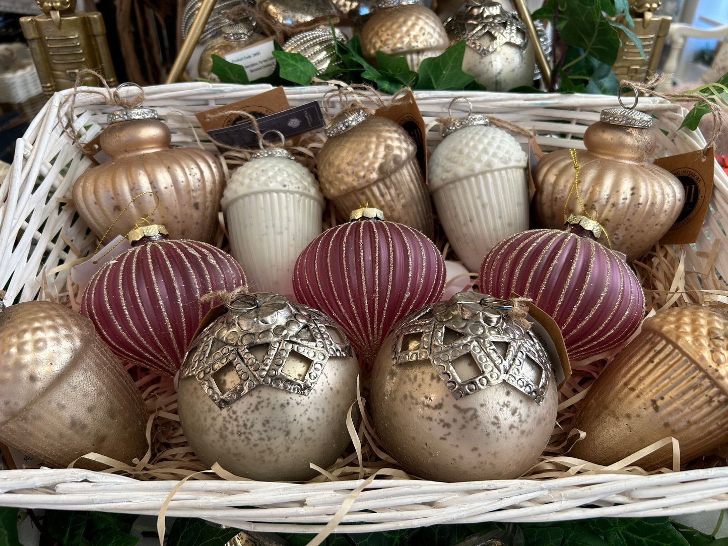 Mercury Diamond Crested Large Bauble