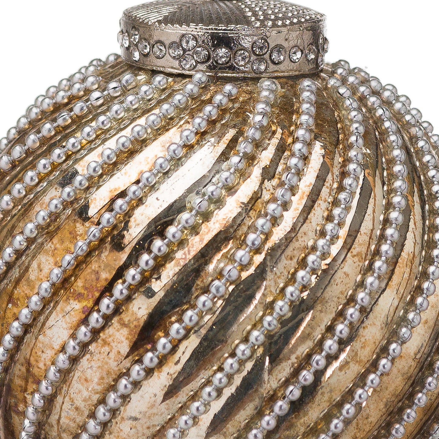Burnished Jewel Swirl Large Bauble