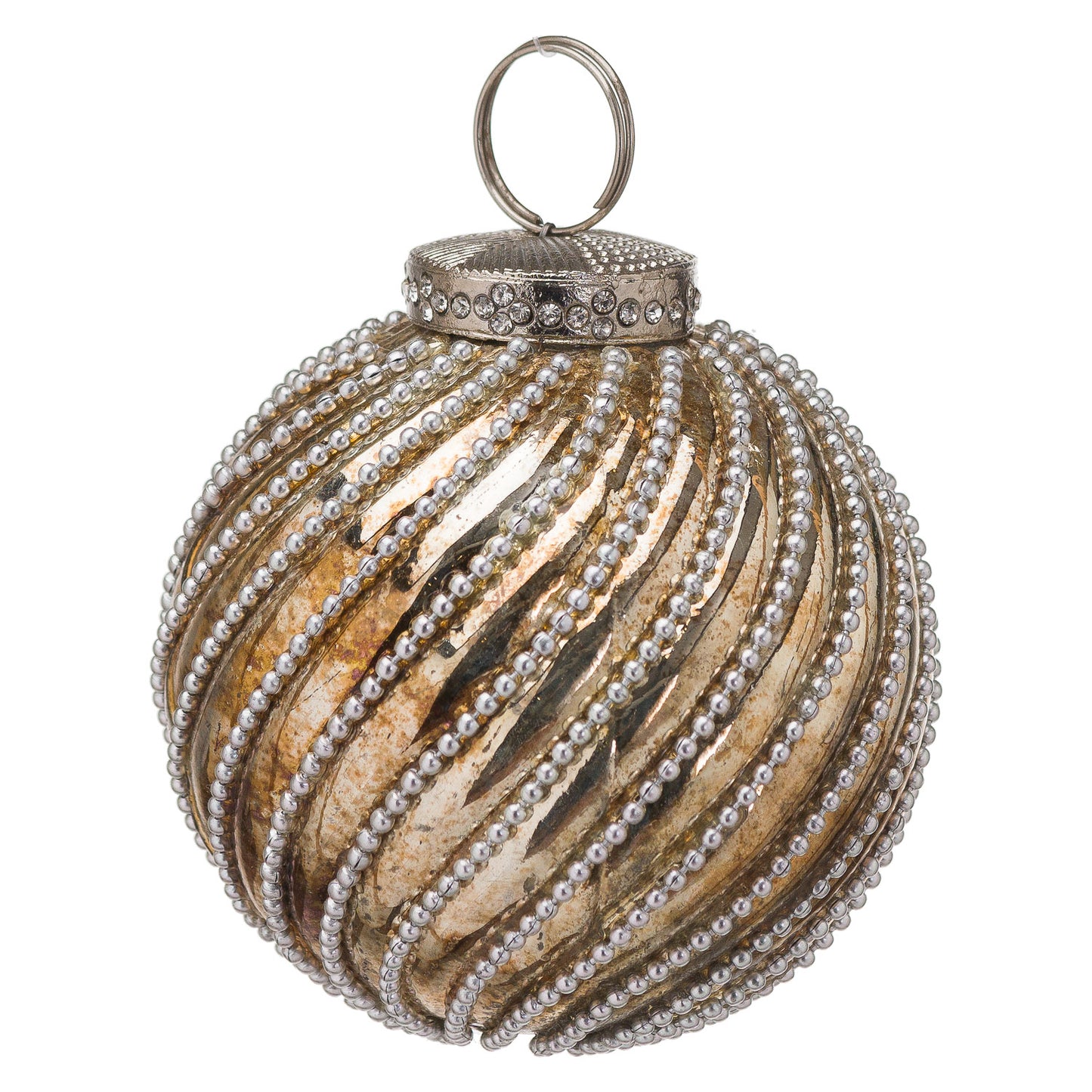 Burnished Jewel Swirl Large Bauble