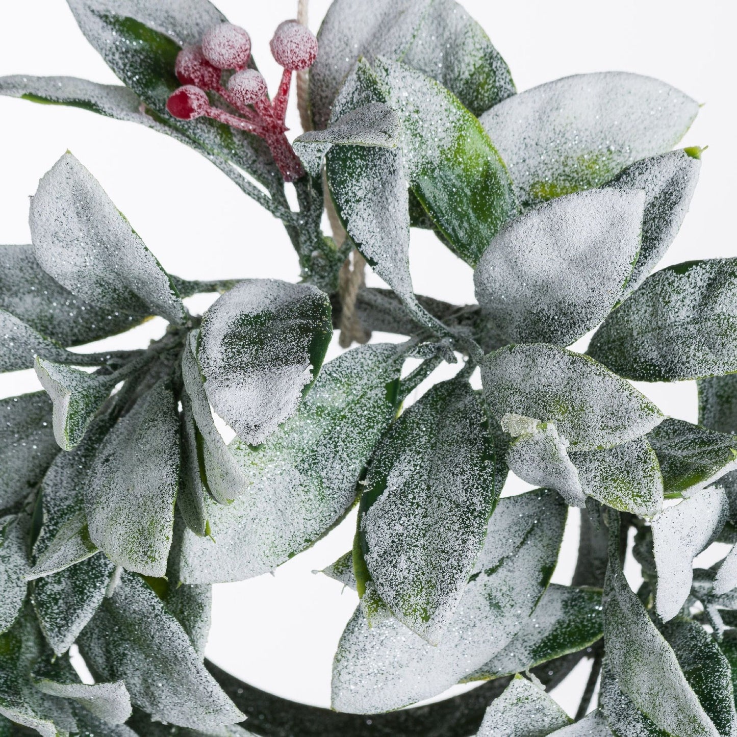 Frosted Candle Wreath - Small