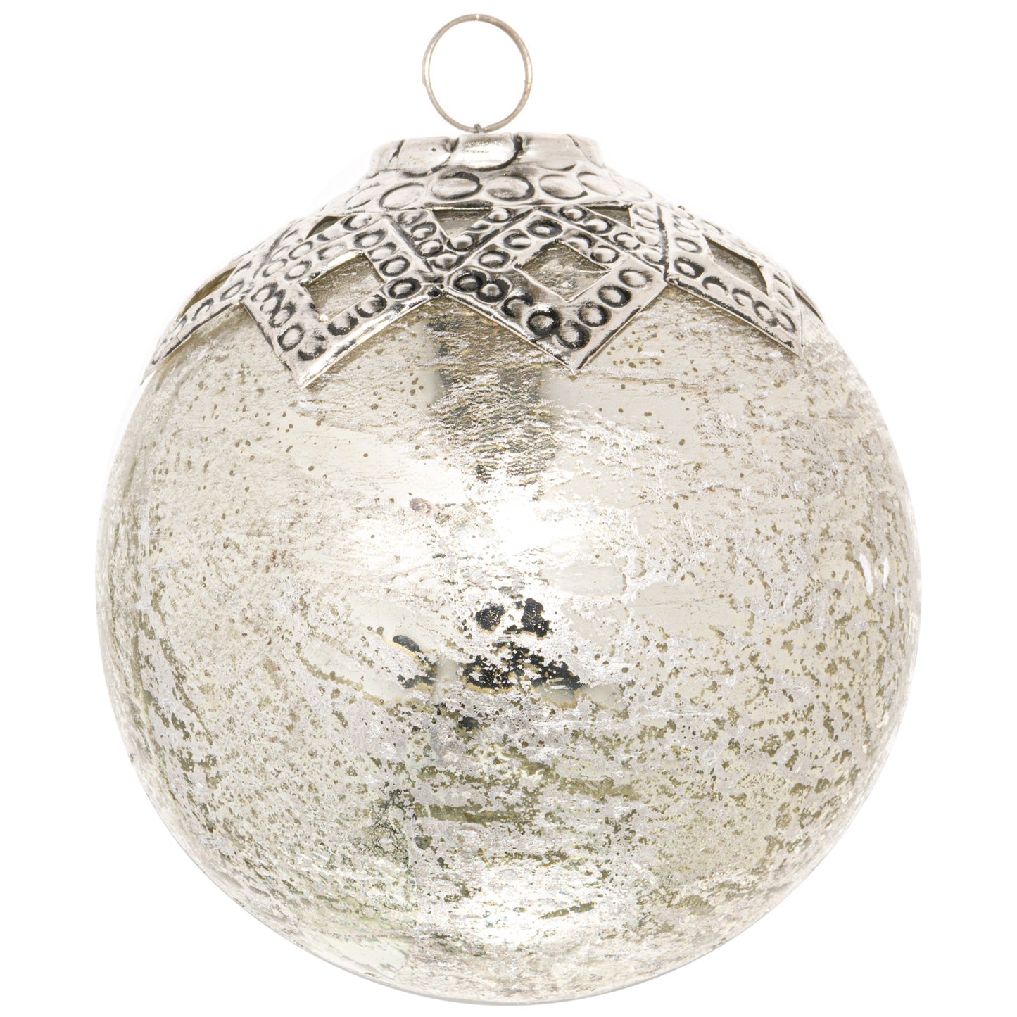 Mercury Diamond Crested Large Bauble