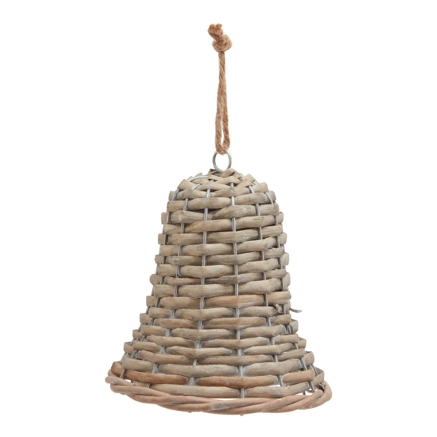 Wicker Bell Medium Decoration