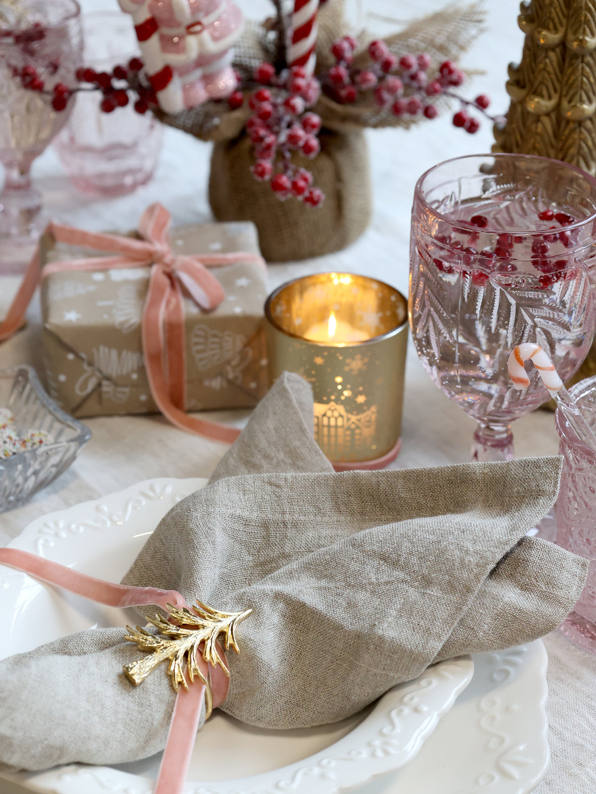 Brass Christmas Tree Napkin Ring