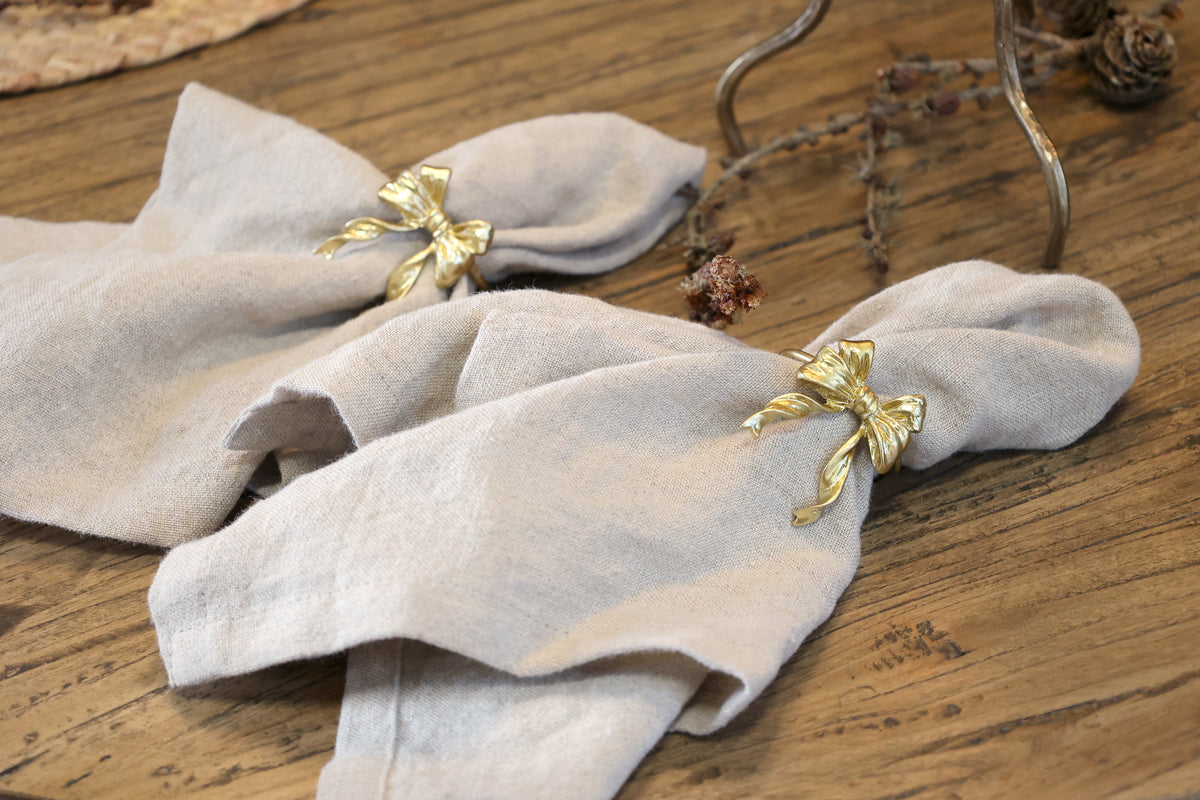 Brass Bow Napkin Ring