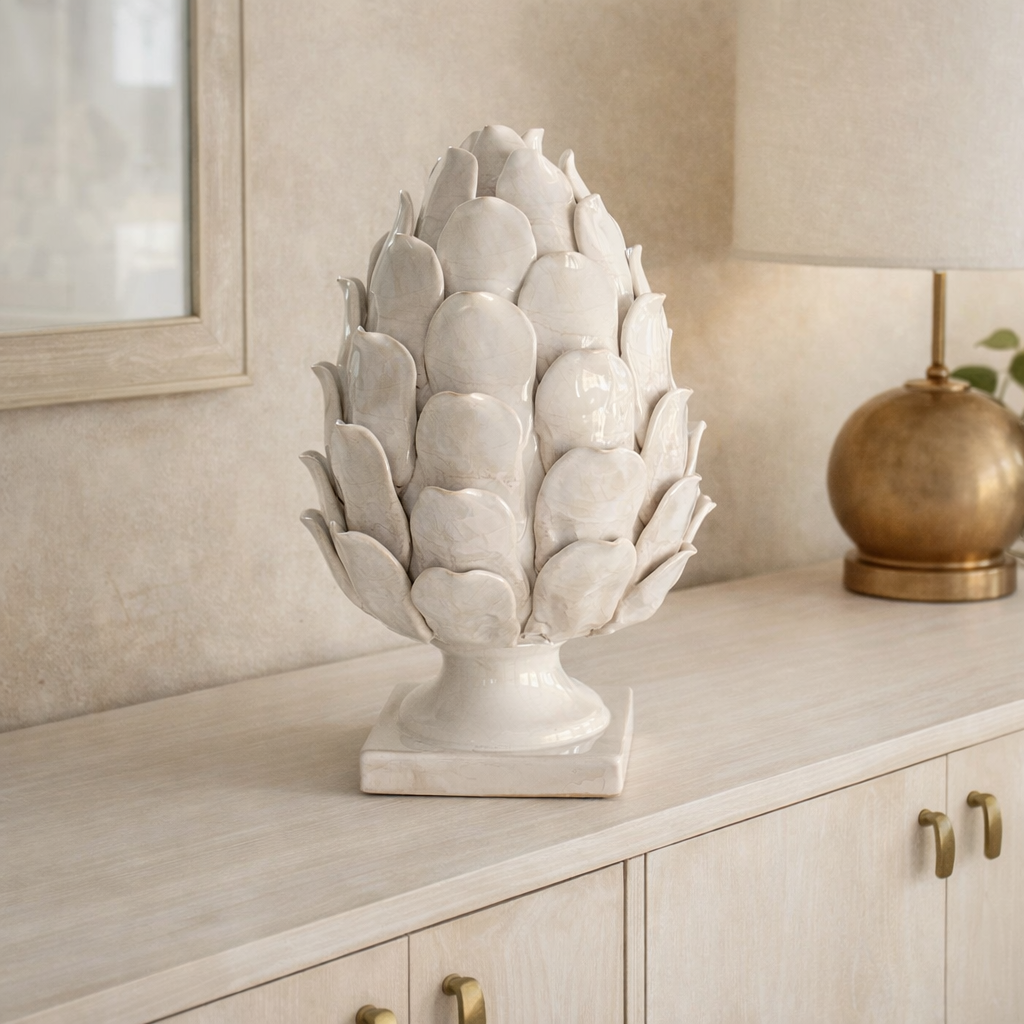 Stanford Glazed Stone Large Artichoke