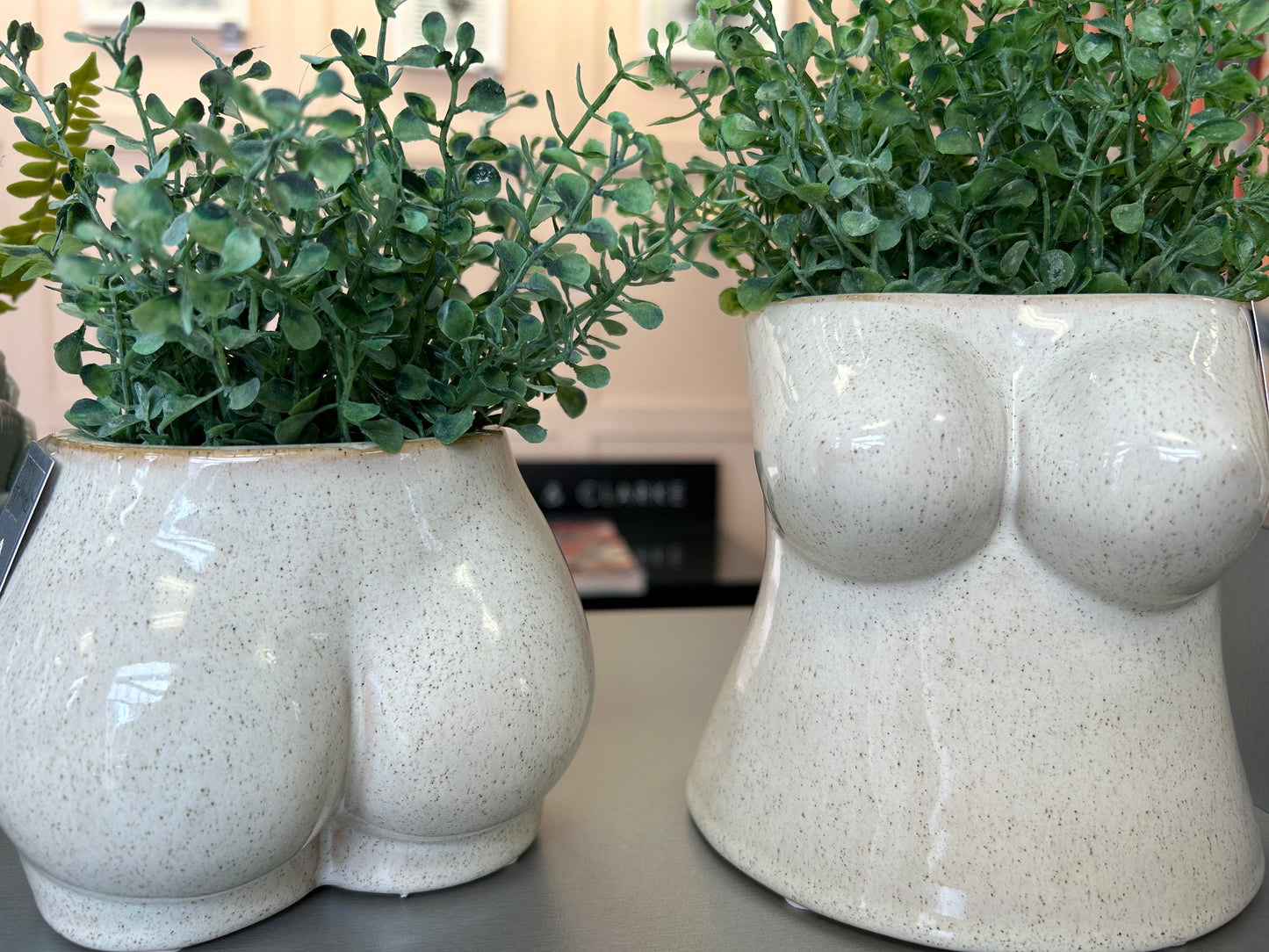 Stoneware Female Form Pot