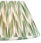 ZigZag Pleated Fabric Lampshade - Cotswold Green