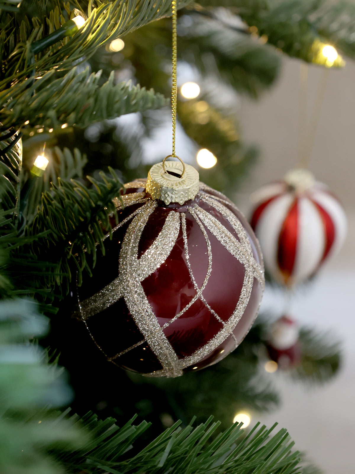 Antique Cherry Glass Bauble