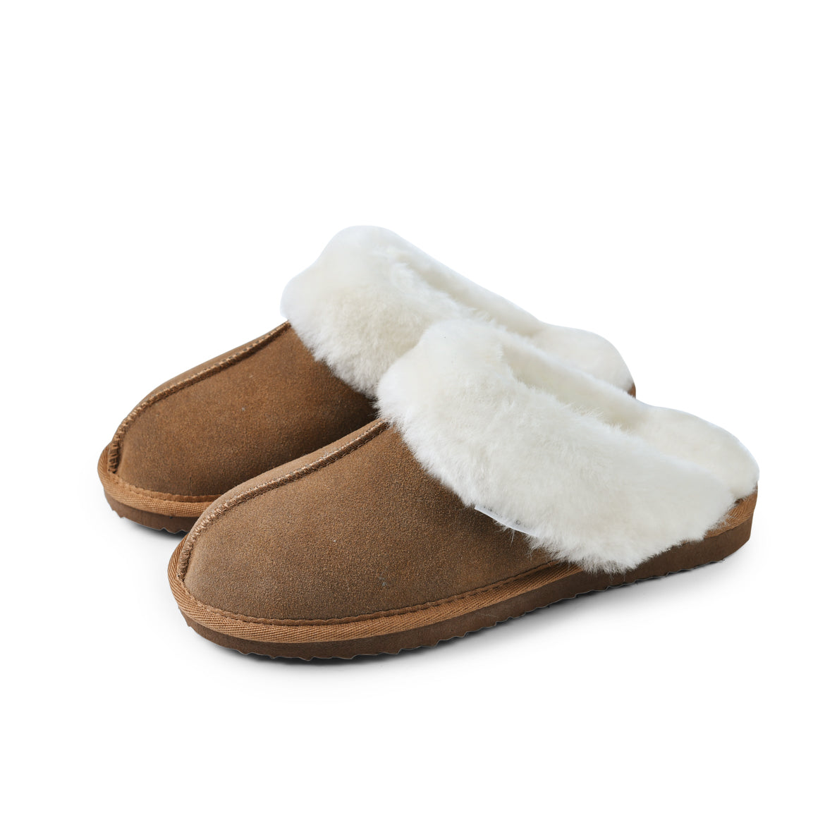 Ladies Sheepskin Slippers - Chestnut