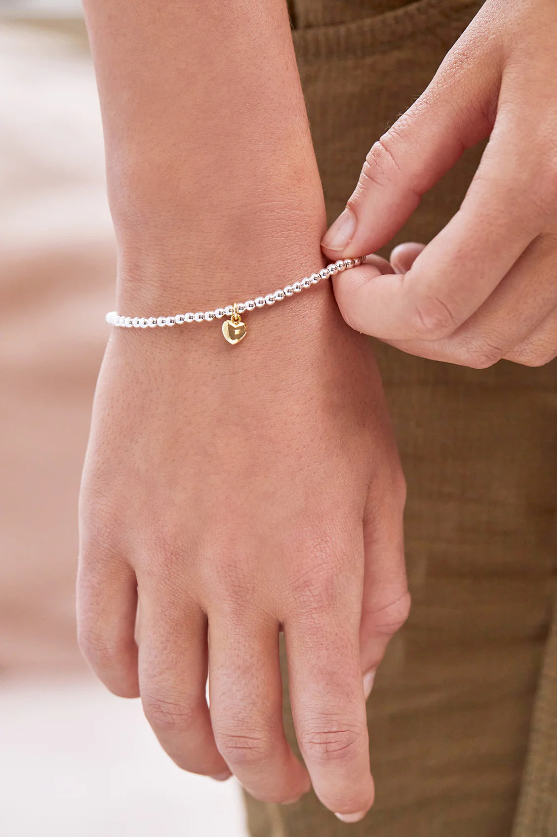 Estella Bartlett Puffed Heart Sienna Bracelet