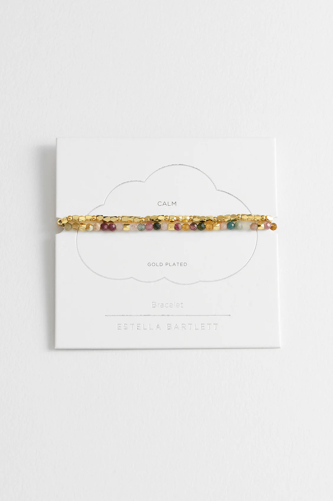 Estella Bartlett Coco Bean and Tourmaline Double Bracelet