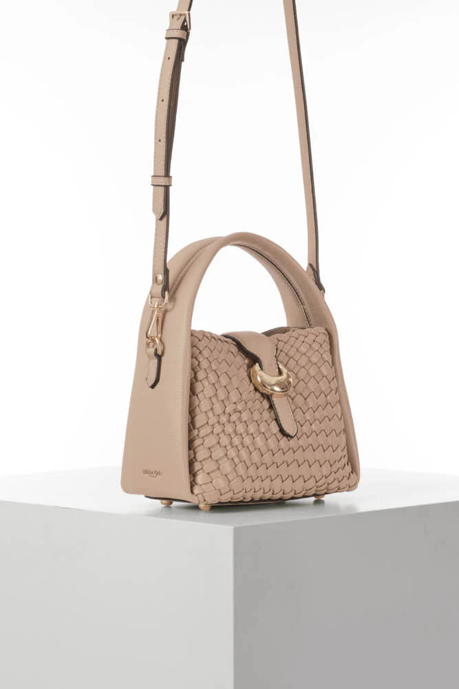Maggie Mushroom Weave Crossbody