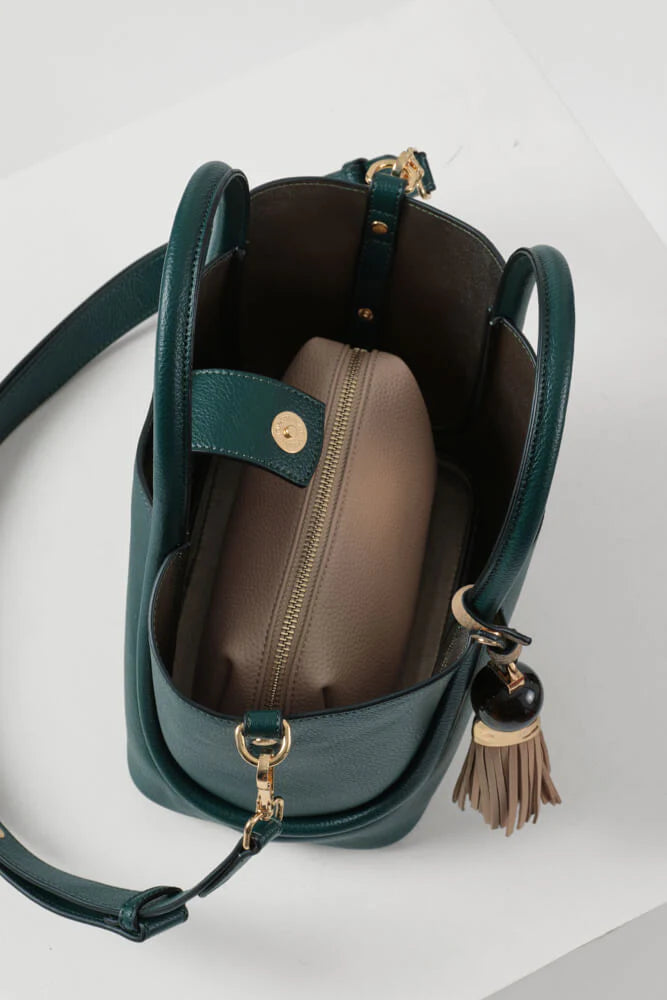 Flo Peacock/Mushroom Crossbody