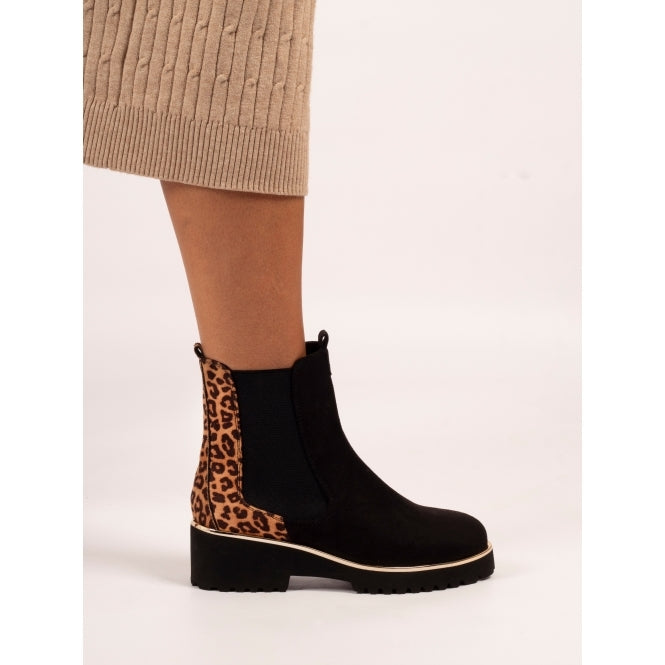 Lunar Nakita Black Ankle Boots