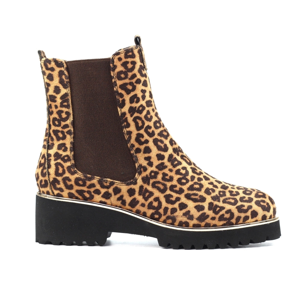Lunar Nakita Ocelot Ankle Boots