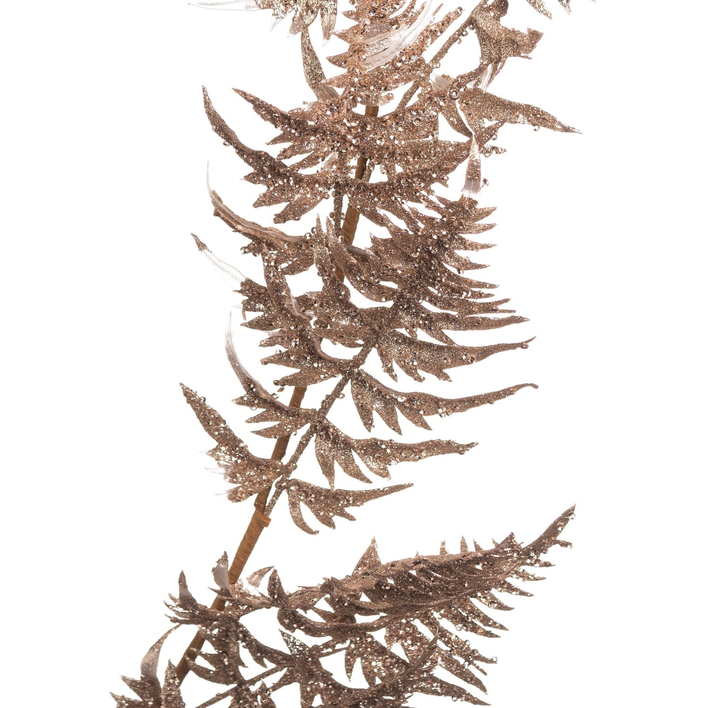 Antique Bronze Faux Fern Decorative Garland