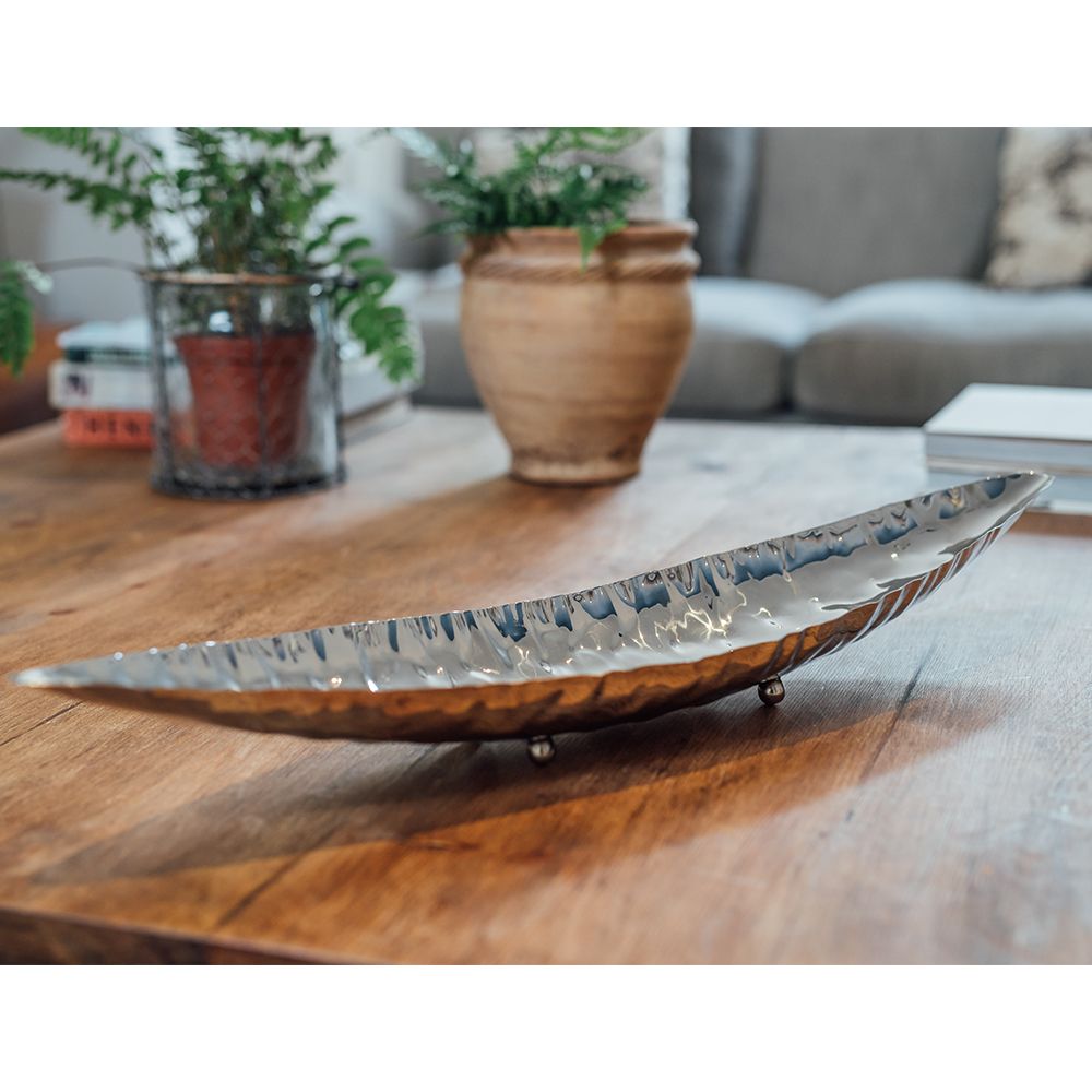 Large Hammered Boat Bowl