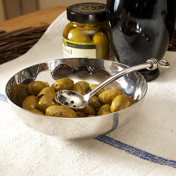 Olive Bowl & Polished Knot Spoon Set