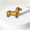 Gold Dachshund Drawer Knob