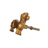Gold Dachshund Drawer Knob