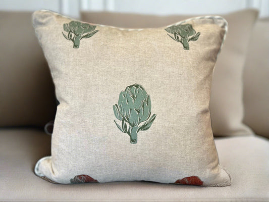 Globe Fern Luxury Square Cushion