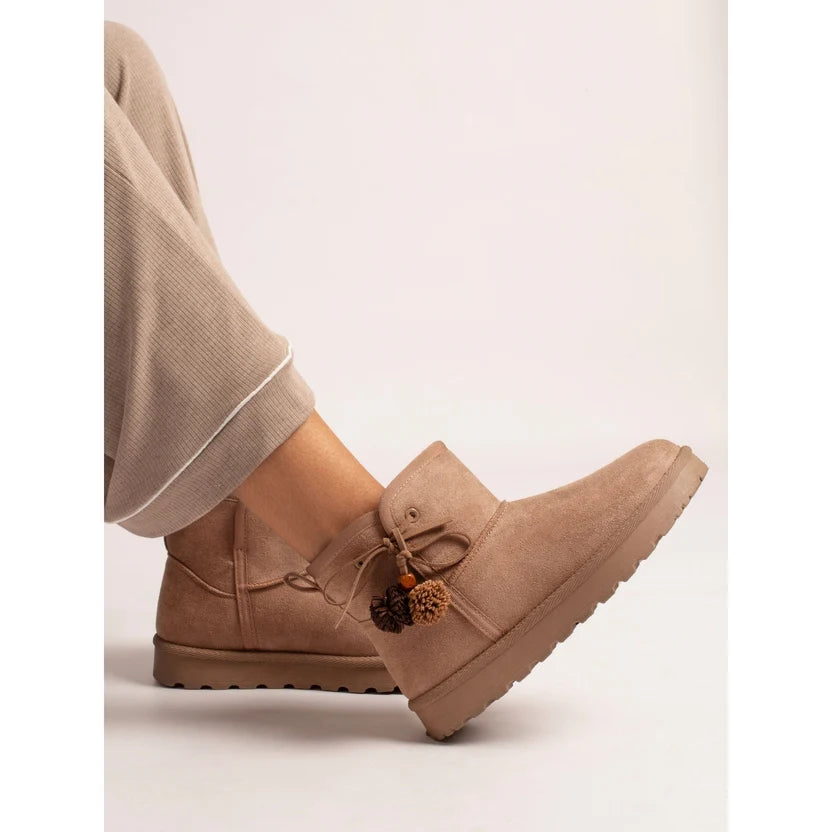 Lunar Skyler Mink Slipper Boot