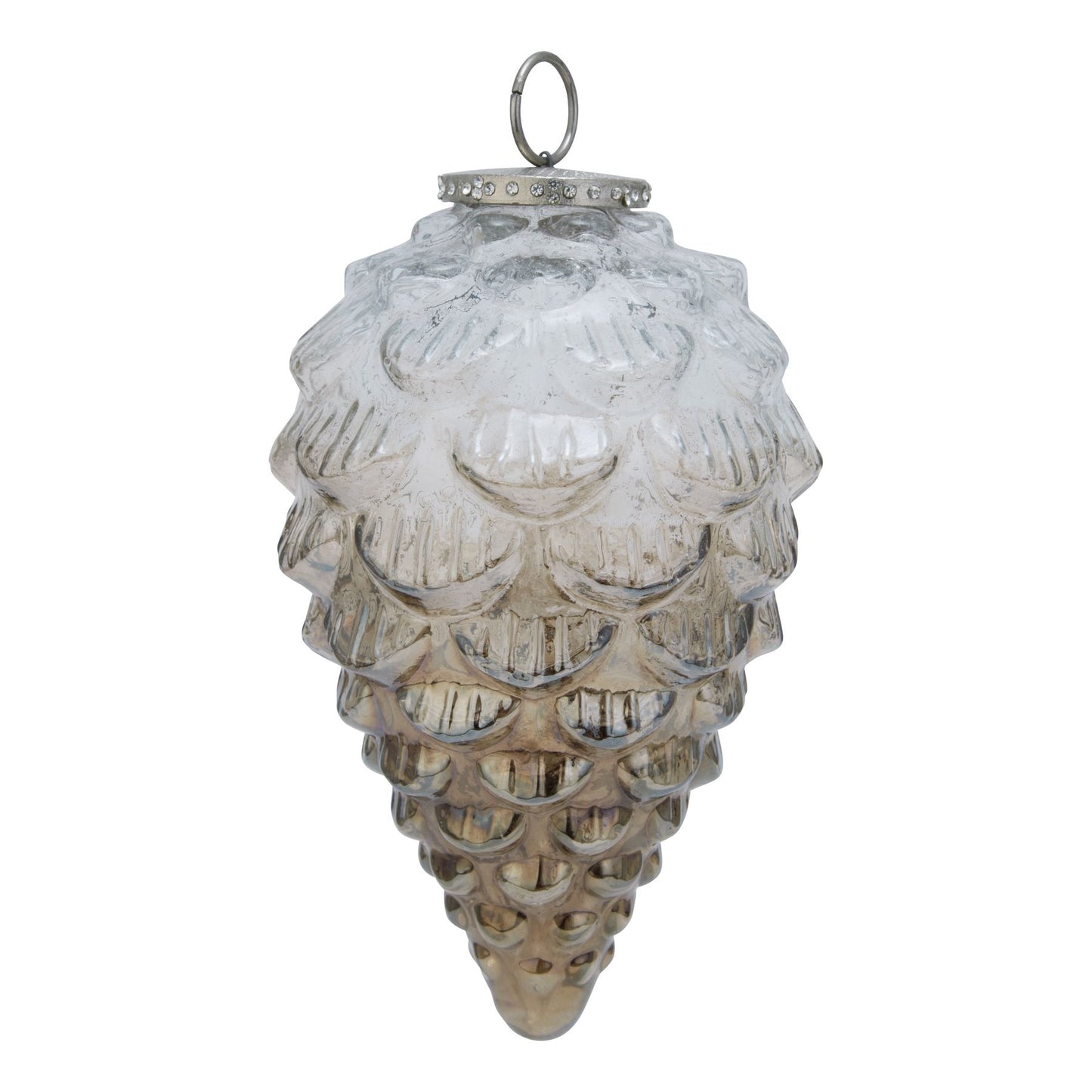 Jumbo Coffee Ombre Pine Cone Bauble