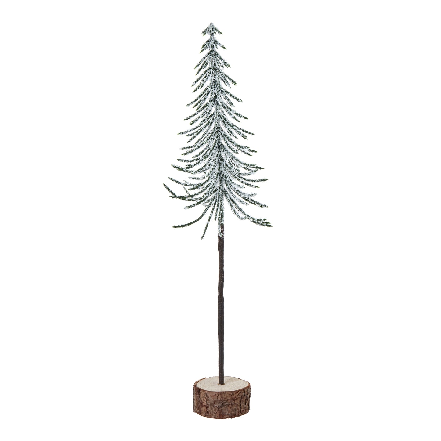 Medium Snowy Spindle Medium Tree In Wood Log