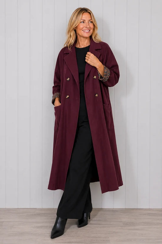 Cord Button Coat