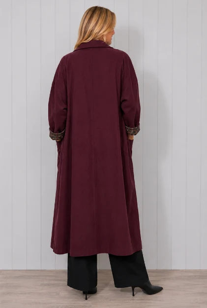 Cord Button Coat