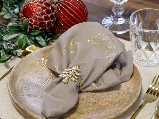 Brass Christmas Tree Napkin Ring