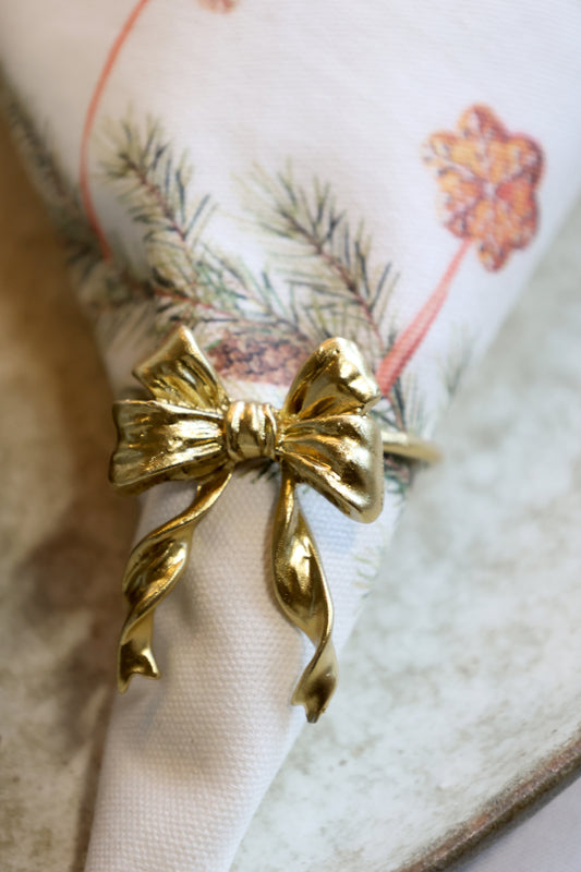 Brass Bow Napkin Ring