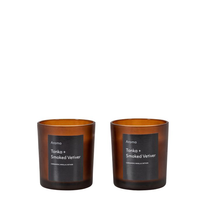 Aroma Votive Tonka and Smoked Vetiver Candles