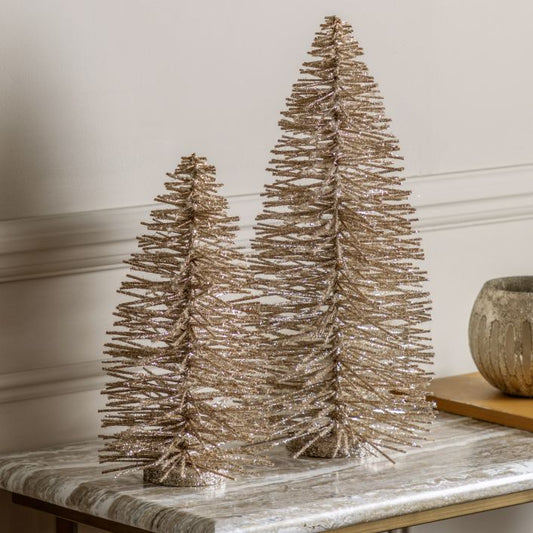 Glittered Brush Tree - Small
