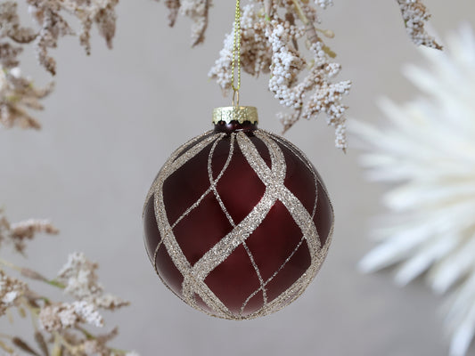 Antique Cherry Glass Bauble