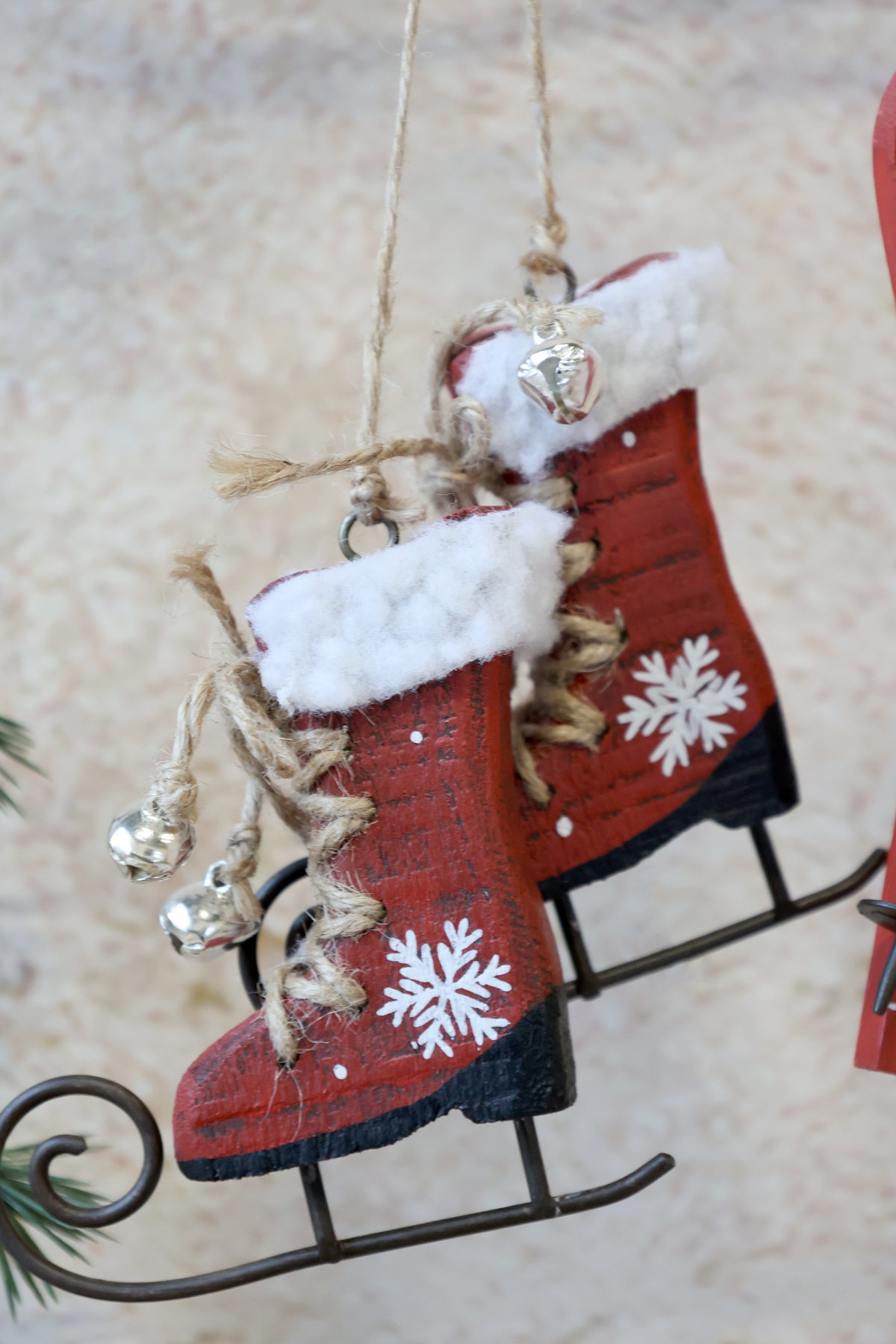 Antique Ice Skates & Skis (Set of 2)