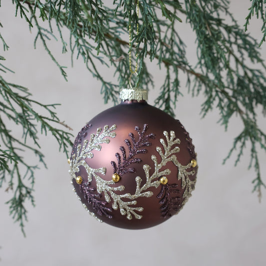Mocha & Gold Twigs Christmas Bauble