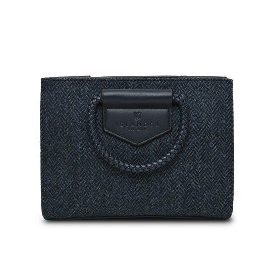 Arran Tote - Navy Herringbone