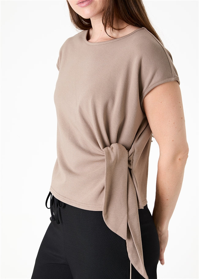 Side-Tie Jersey T-Shirt