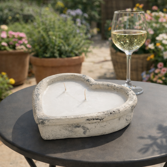 Birkdale Stone Heart Candle