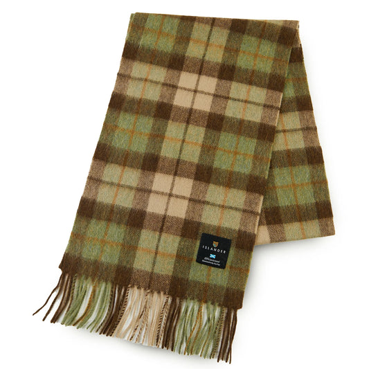Lambs Wool Scarf - Chestnut Tartan