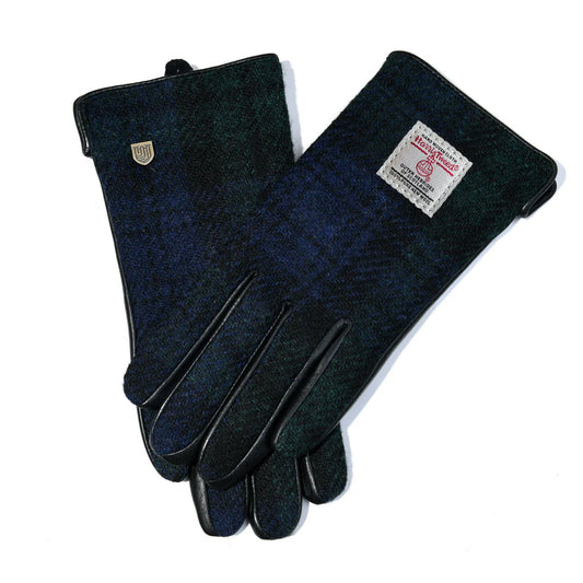 Black Watch Green Tartan Ladies Gloves