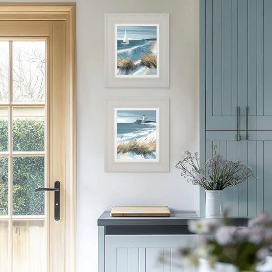White Sails & Making Waves Canvases (set of 2)