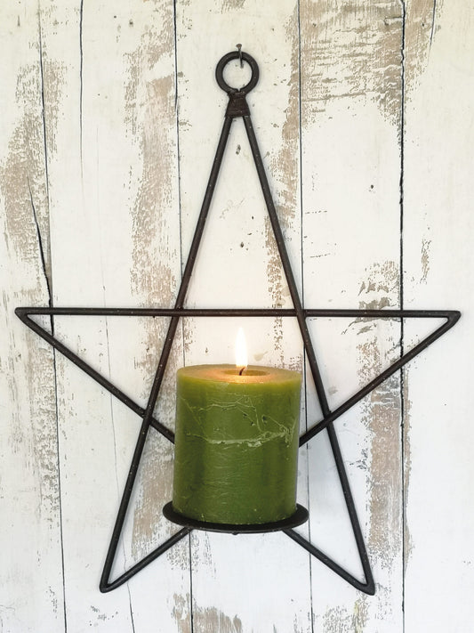 Etoile Rust Metal Wall Sconce