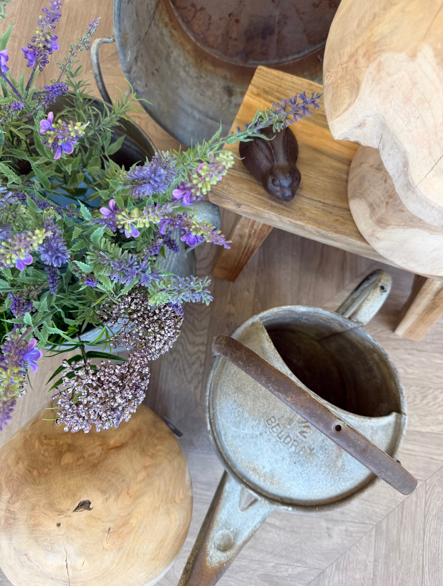 Vintage Metal Wash Watering Can