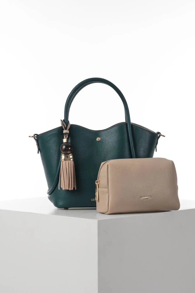 Flo Peacock/Mushroom Crossbody