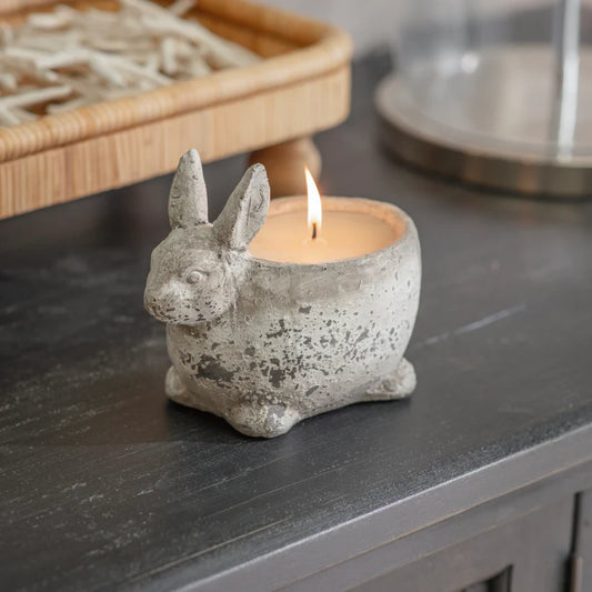 Birkdale Stone Rabbit Candle
