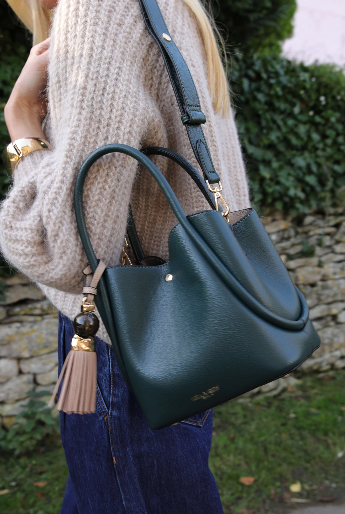 Flo Peacock/Mushroom Crossbody