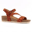 Lunar Muster Orange Wedge Sandal