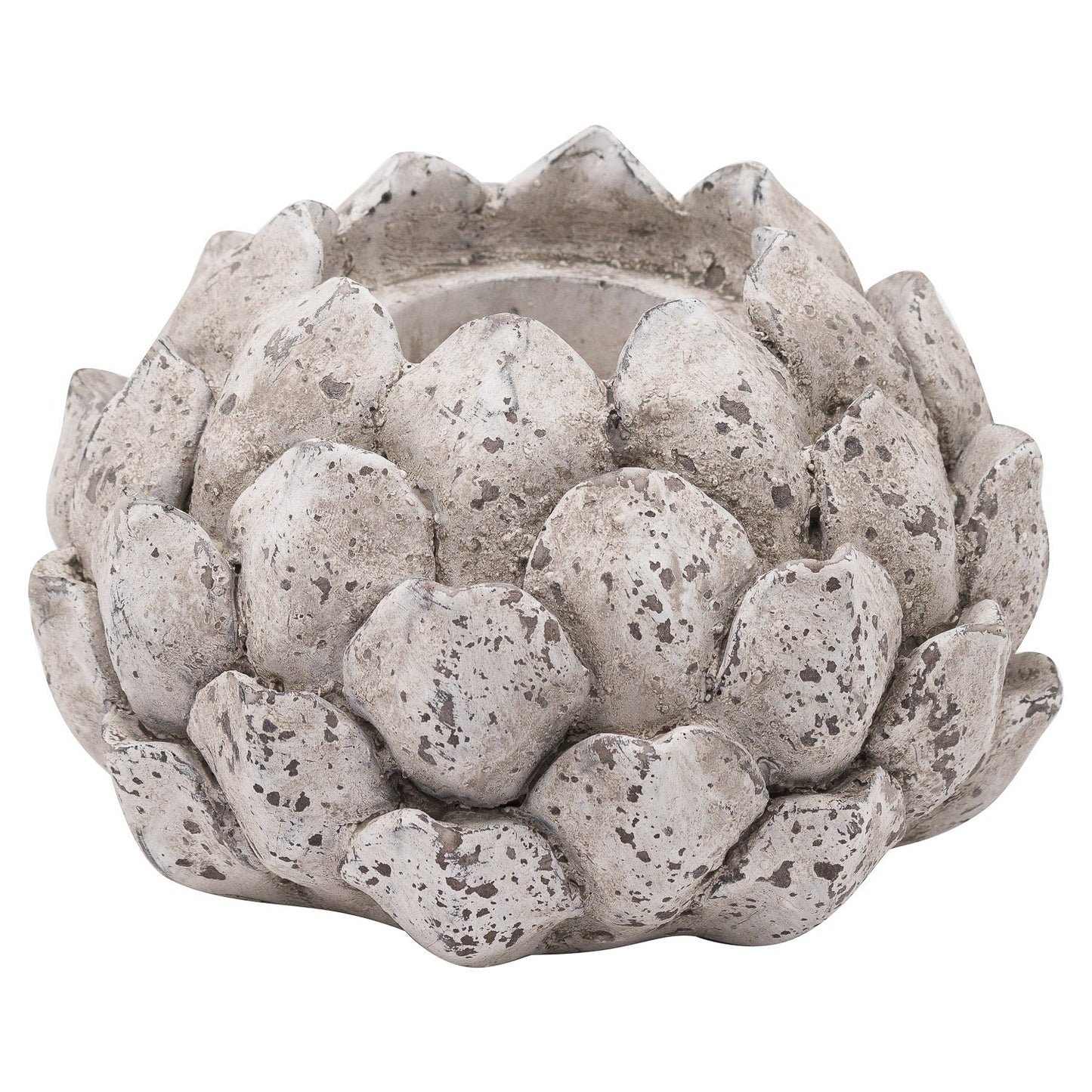 Large Stone Effect Artichoke Tea Light Holder